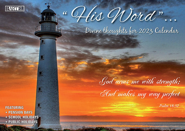 CALENDAR 2025 BIG PRINT HIS WORD