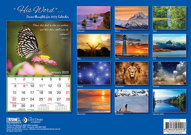 CALENDAR 2025 BIG PRINT HIS WORD