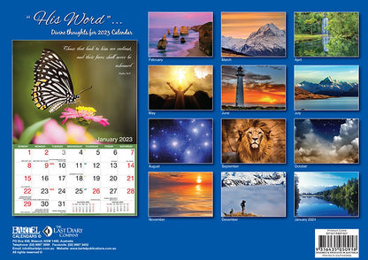 CALENDAR 2025 BIG PRINT HIS WORD