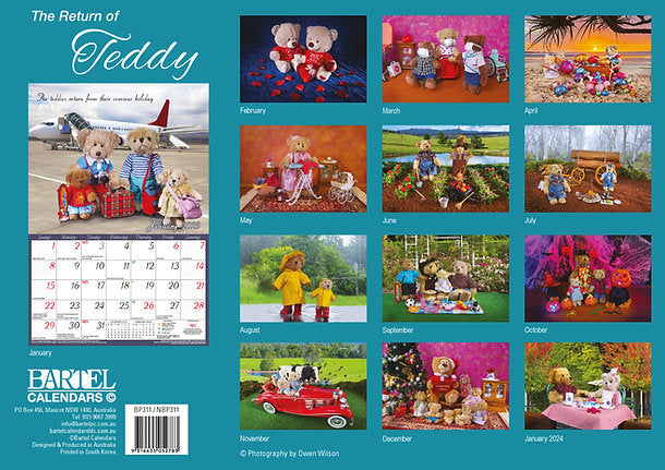 CALENDAR 2025 BIG PRINT LIFE OF TEDDY