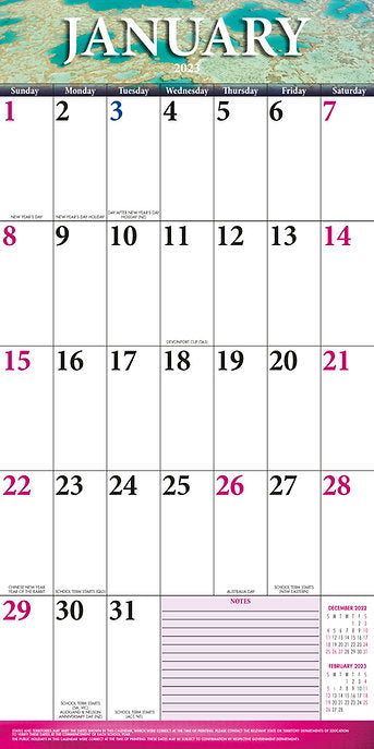 CALENDAR 2025 300X300MM BIG GRID