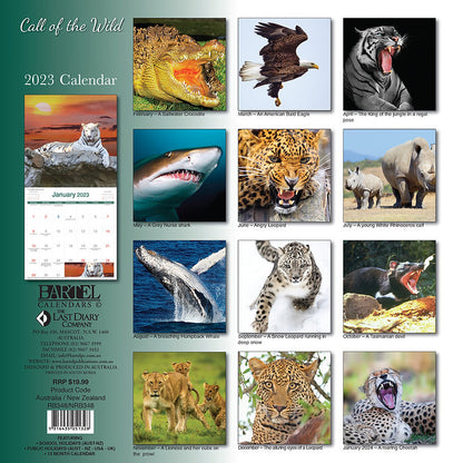 CALENDAR 2025 300X300MM THE CALL OF THE WILD