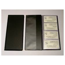 BUSINESS CARD FILE 160 CARDS BLK