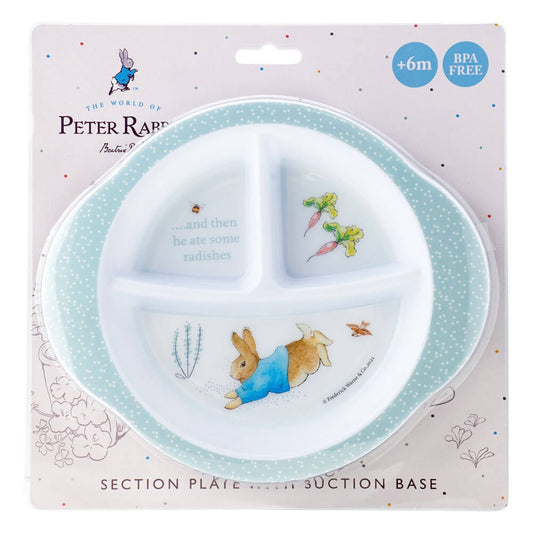BEATRIX POTTER SECTION PLATE WITH SUCTION