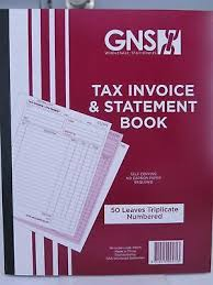 INVOICE/STATEMENT BOOK GNS 9571 10X8 TRIPLICATE CARBONLESS 50LF