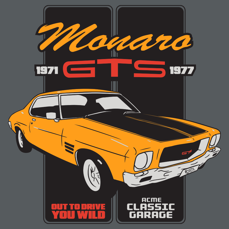 T-SHIRT HQ MONARO GTS CHARCOAL SST M 2