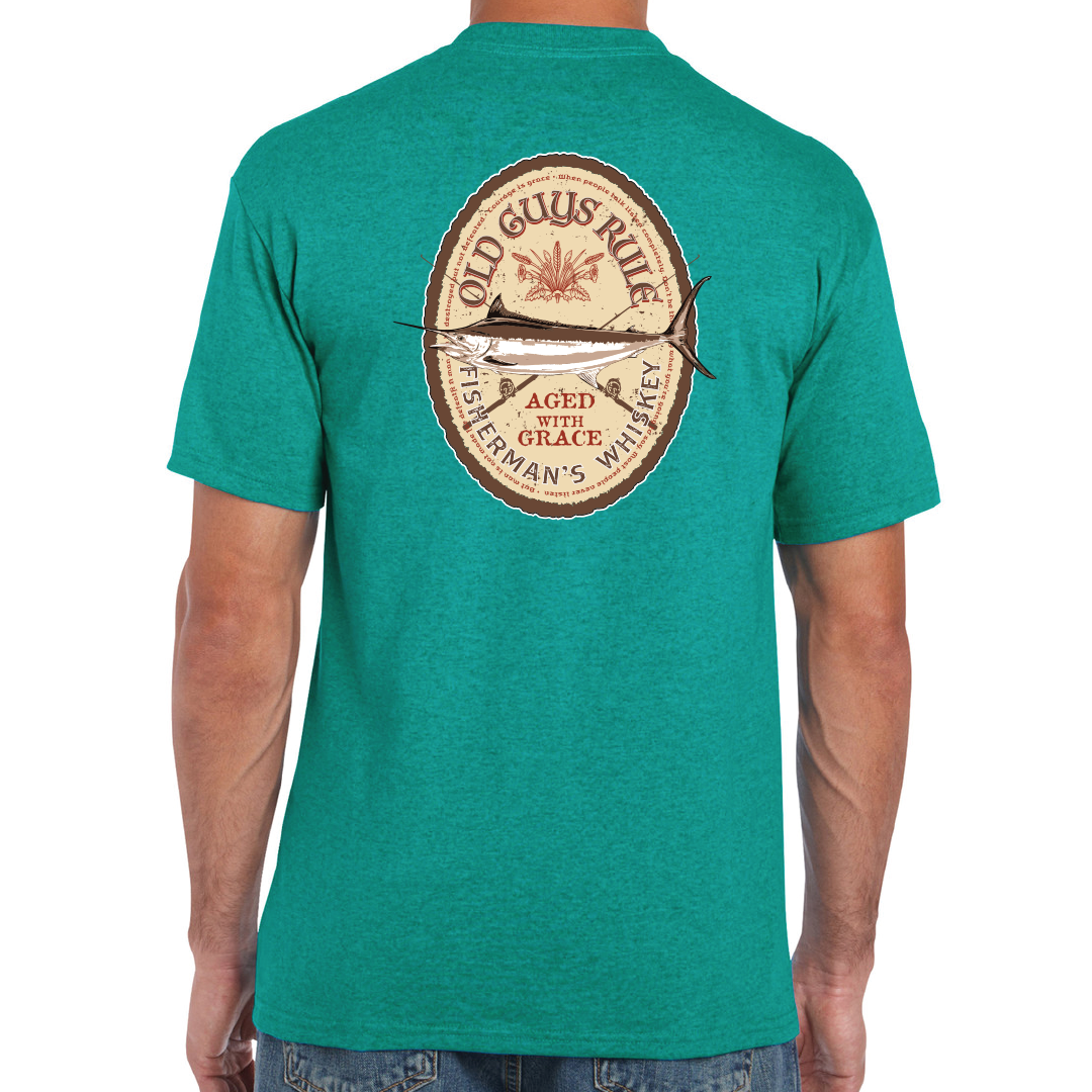 FISHERMAN WHISKEY ANTIQUE JADE SST 2XL