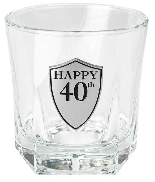40TH WHISKY GLASS 250TH