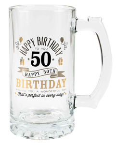 50TH BIRTHDAY TANKARD 