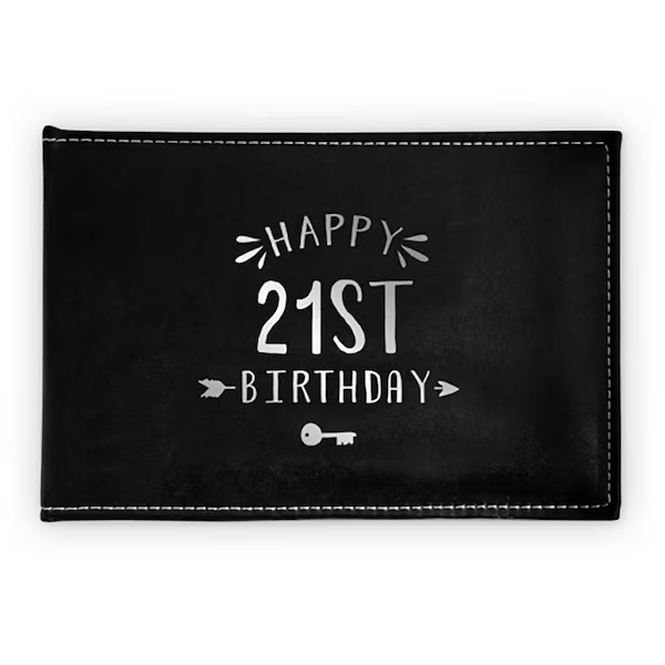 GUEST BOOK 21ST BIRTHDAY SILVER WRITING