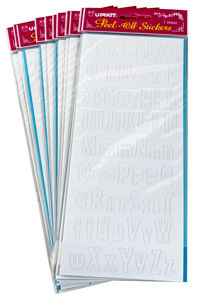 STICKERS LETTERS WHITE
