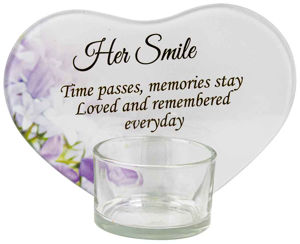 HER SMILE WITH CANDLE 13X9