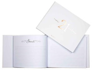 GUEST BOOK 21STH ROSE GOLD