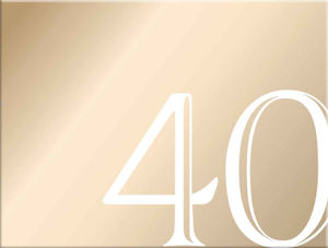 GUEST BOOK 40TH ROSE GOLD