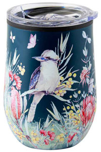 AUSTRALIAN FLORA THERMOS 360ML STAINLESS/PLASTIC - KOOKABURRA