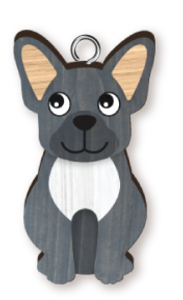 DOG HANDMADE KEYRING FRENCH BULLDOG