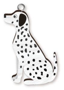 DOG HANDMADE KEYRING DALMATIAN