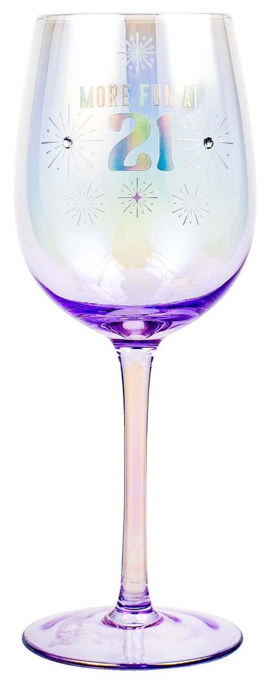 21ST WINE GLASS HOLOGRAPHIC