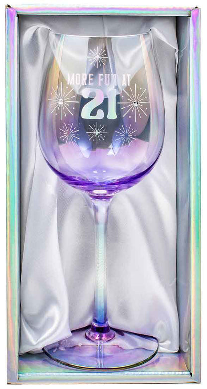 21ST WINE GLASS HOLOGRAPHIC