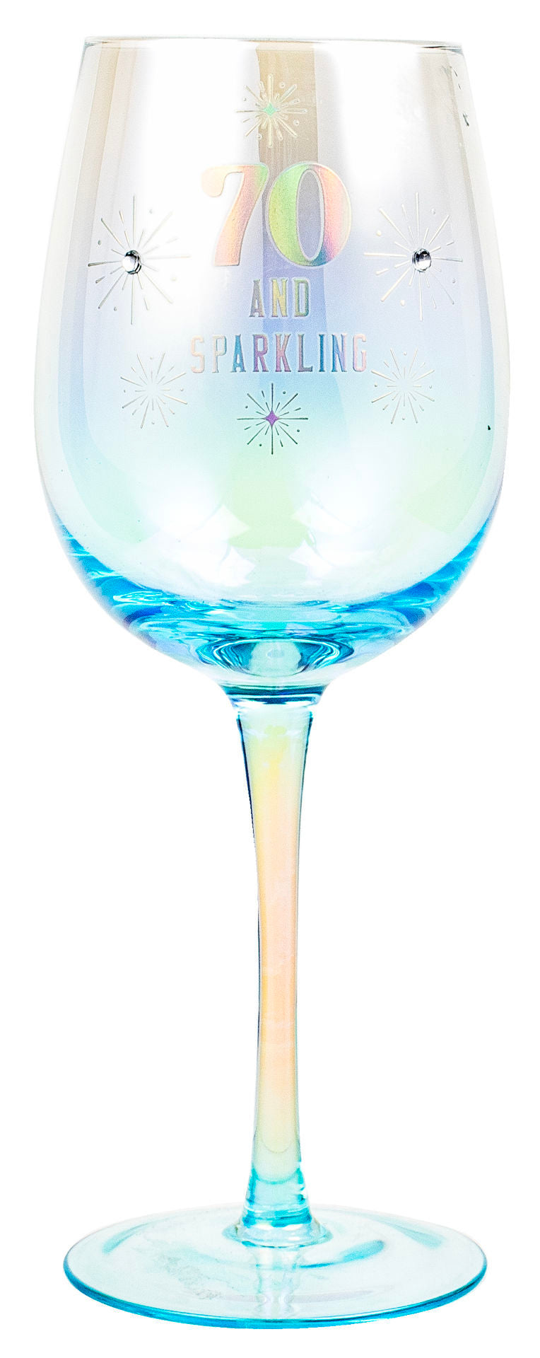 70TH WINE GLASS HOLOGRAPHIC