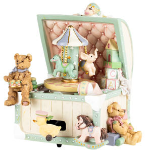 TURNING TEDDIES MUSICBOX