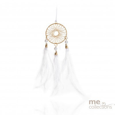FEATHER AND WIRE DREAM CATCHER
