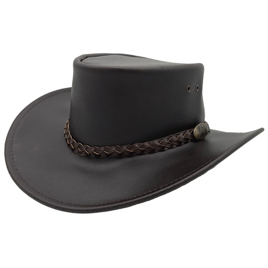 JACARU HAT SWAGMAN BROWN LARGE