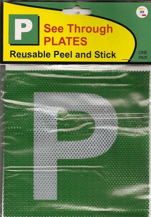 PLATES DRIVER P SEE THROUGH GREEN (311)