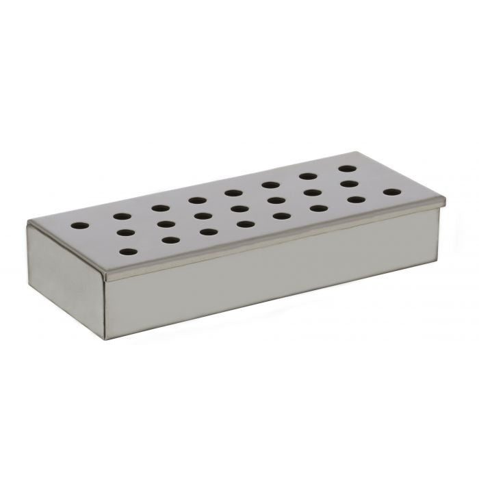 DAVIS & WADDELL WOODCHIP SMOKER BOX STAINLESS STEEL 24X10X4.5CM