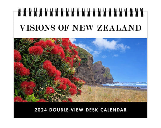 VISIONS OF NEW ZEALAND 2024 DOUBLE VIEW DESK EASEL