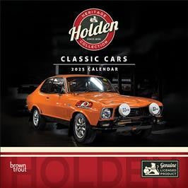 BROWN TROUT CLASSIC HOLDEN CARS 2025 SQUARE CALENDAR