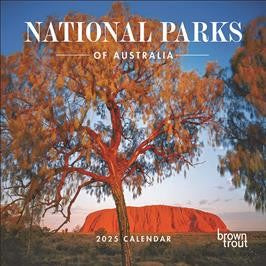 BROWN TROUT NATIONAL PARKS OF AUSTRALIA 2025 SQUARE CALENDAR