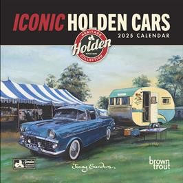 BROWN TROUT ICONIC HOLDEN CARS 2025 SQUARE CALENDAR