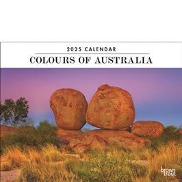 BROWN TROUT COLOURS OF AUSTRALIA 2025 HORIZONTAL CALENDAR