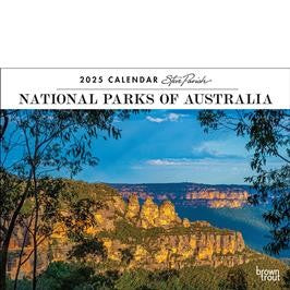 BROWN TROUT NATIONAL PARKS OF AUSTRALIA - STEVE PARISH 2025 HORIZONTAL CALENDAR