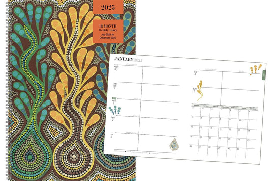 BROWN TROUT ABORIGINAL ART 2025 DIARY  