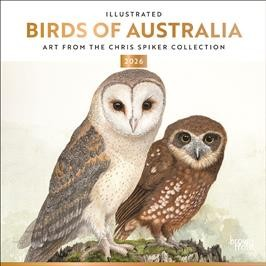 ILLUSTRATED BIRDS OF AUSTRALIA 2026 SQUARE