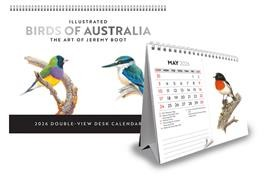 BIRDS OF AUSTRALIA, THE ART OF JEREMY BOOT 2026 DOUBLE VIEW DESK EASEL