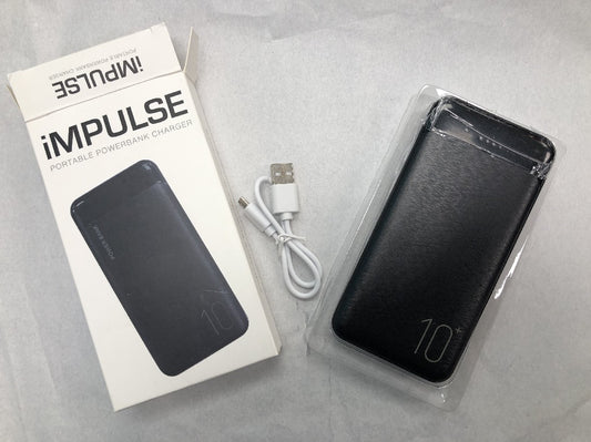 PORTABLE POWERBANK 10,000mAh BLACK