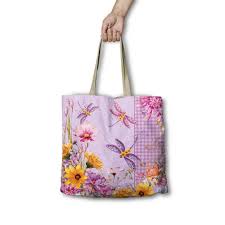 REUSABLE SHOPPING BAG DRAGONFLY FIELDS