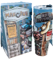 TRAVEL CUP 1.2lt STAINLESS STEEL DBLE WALLED MAN CAVE