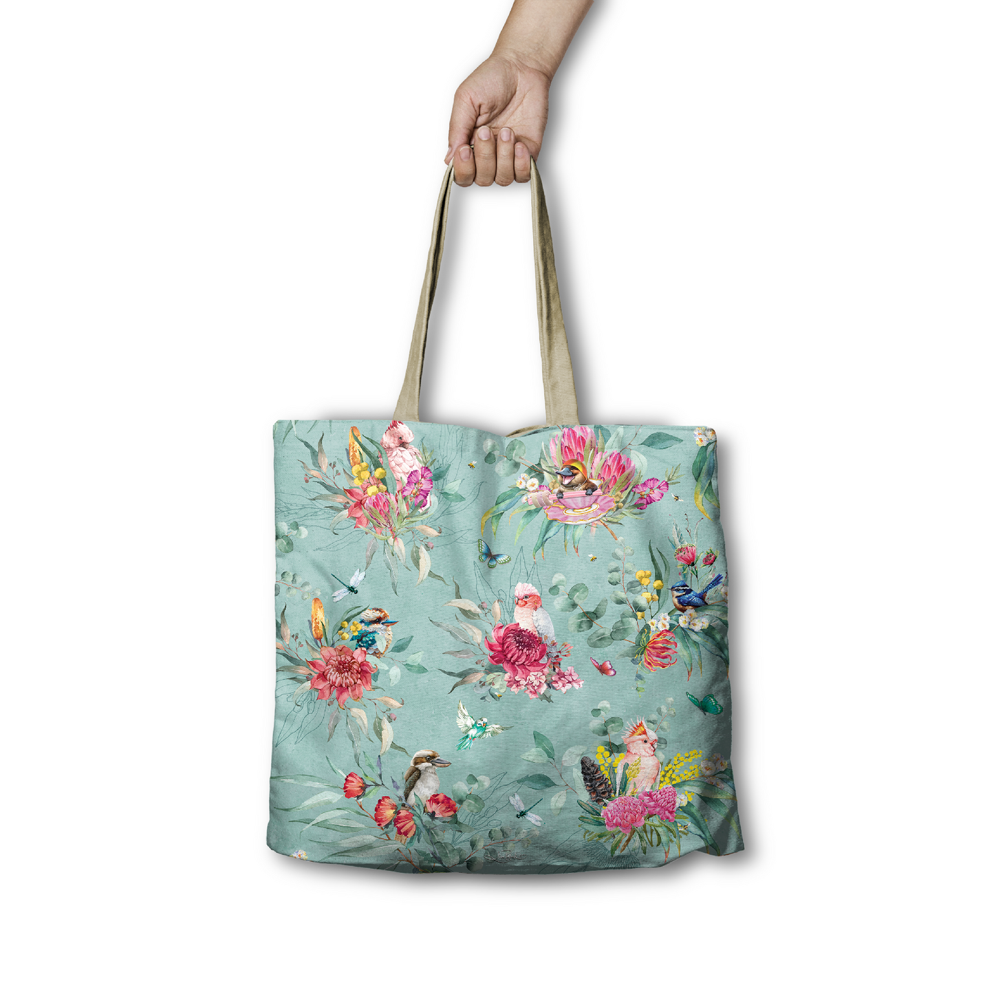 REUSABLE SHOPPING BAG 45CM FEATHERED FRIENDS