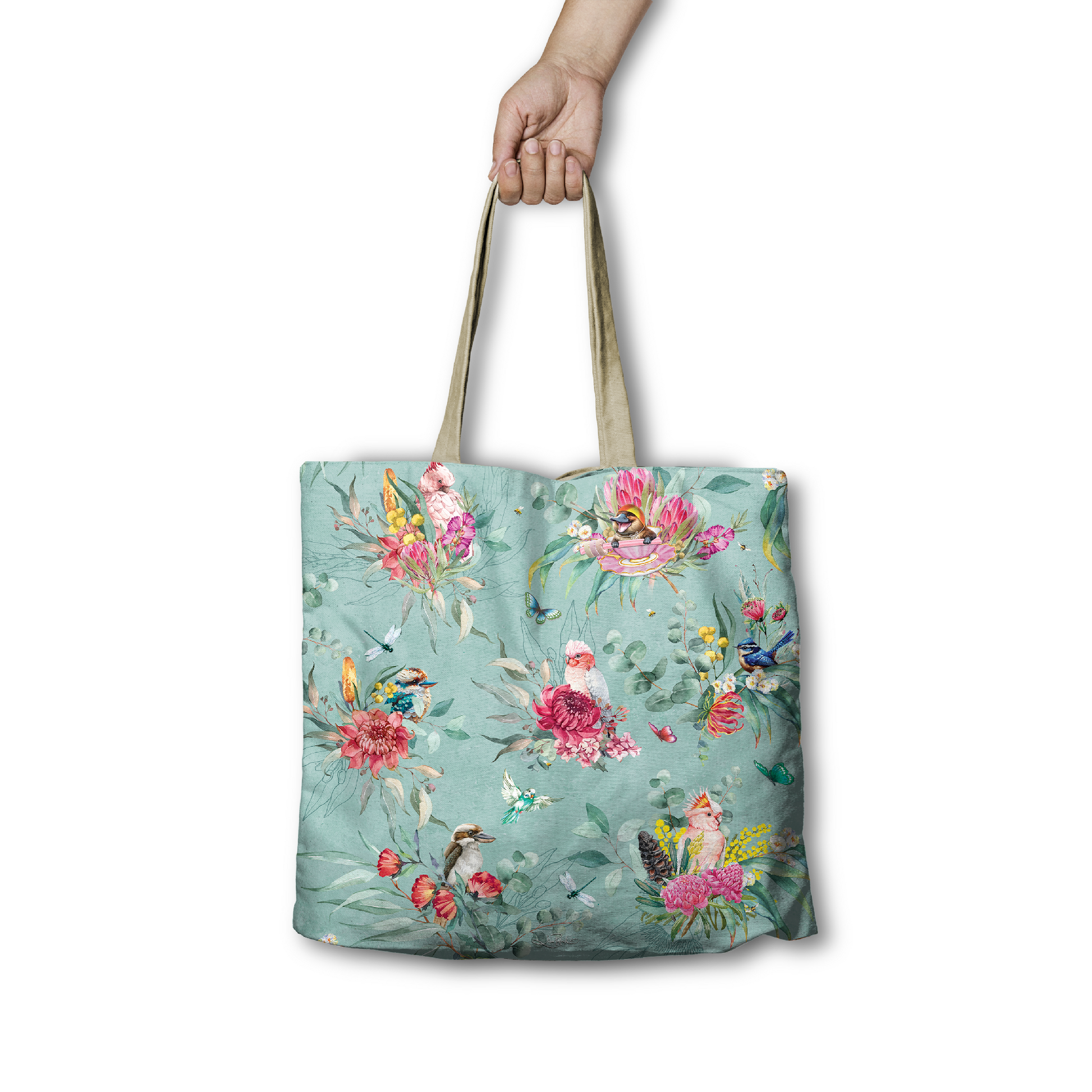 REUSABLE SHOPPING BAG 45CM FEATHERED FRIENDS