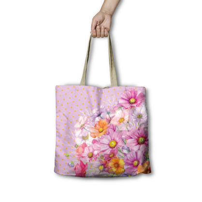 REUSABLE SHOPPING BAG 45CM WISTFUL FLOWERS