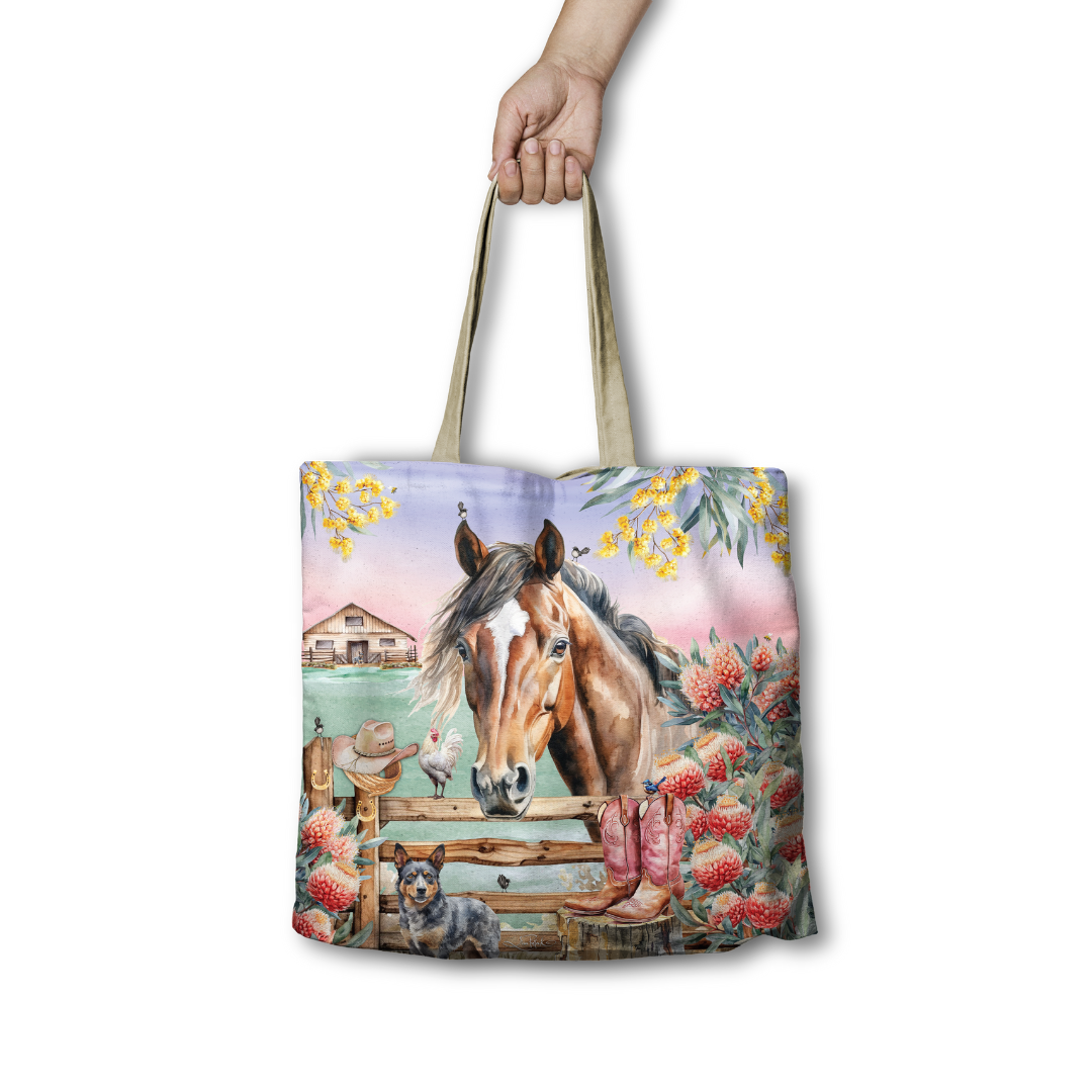 REUSABLE SHOPPING BAG COUNTRY DUSK