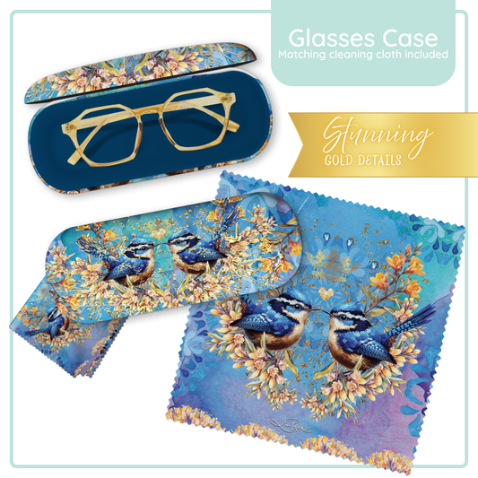 GLASSES CASE ROYAL WRENS