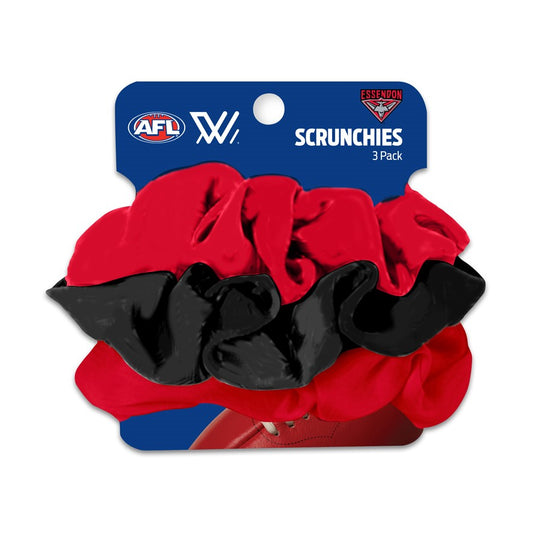 ESSENDON SCRUNCHIES 3PK