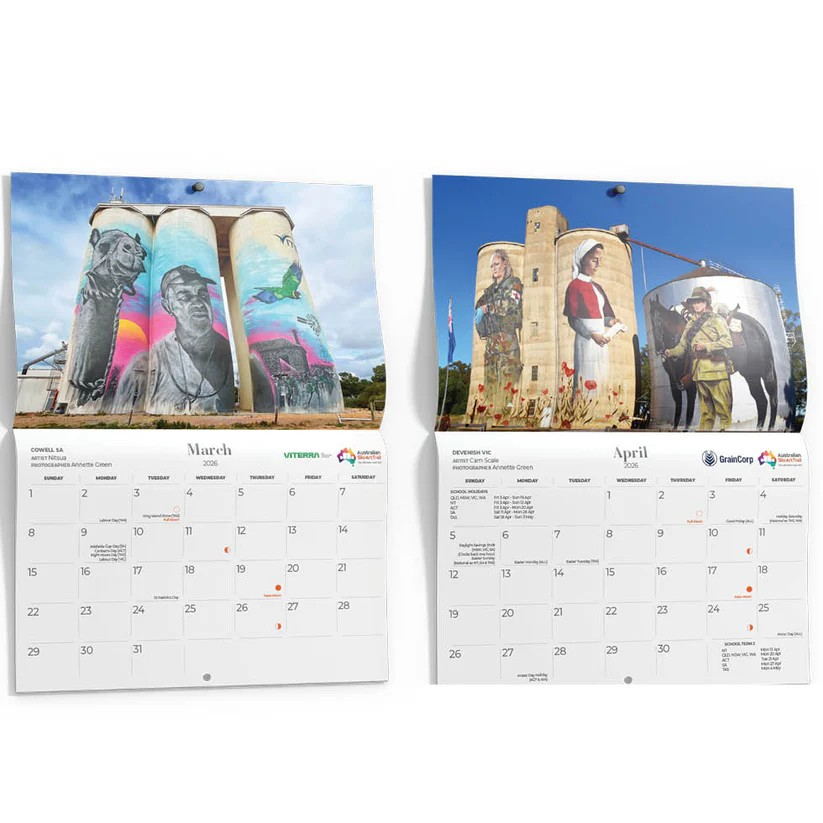 SILO ART 2026 WALL CALENDAR