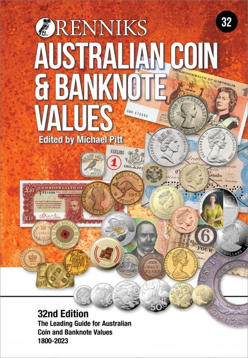 RENNIKS BOOK AUSTRALIAN COIN & BANKNOTE VALUES 32nd EDITION SOFT COVER