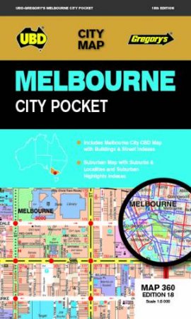 MAP MELBOURNE CITY POCKET 360 #17